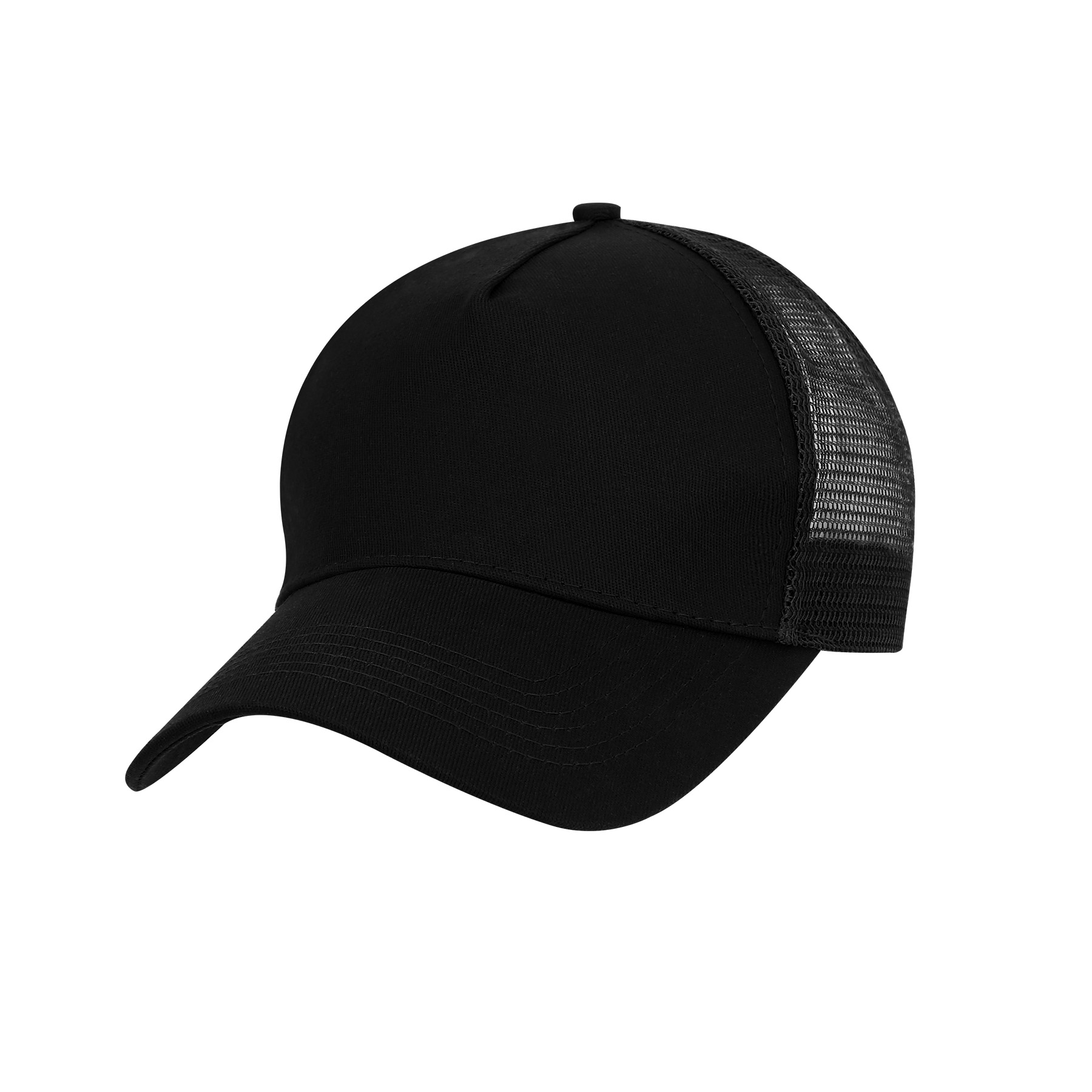 5 Panel Structured Trucker Cap W/Snapback 22