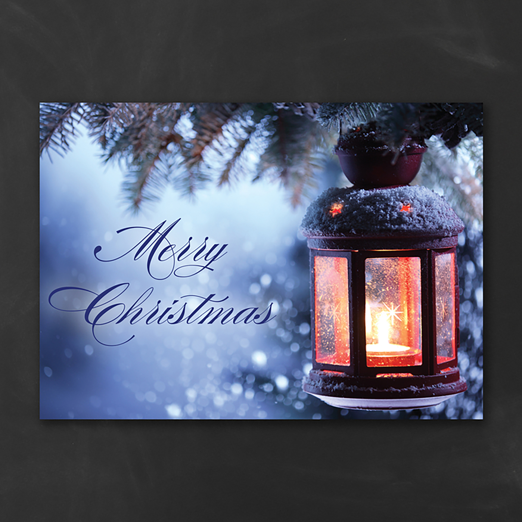 Christmas Lantern Economy Holiday Card 2