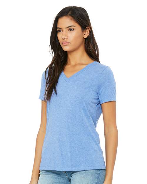 Women's Relaxed Triblend Short Sleeve V-Neck Tee