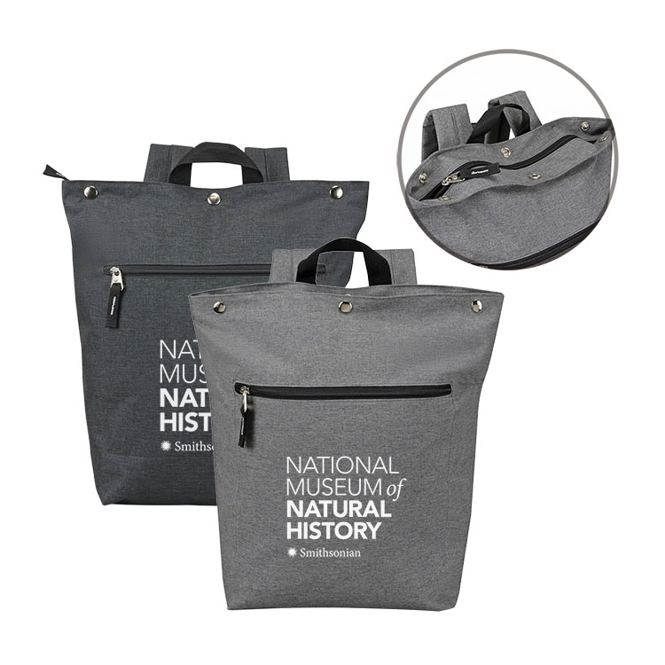 Snap Top Padded Zippered Computer Backpack 5
