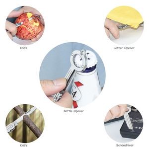 Pocket Knife Bottle Opener With Carabiner 5