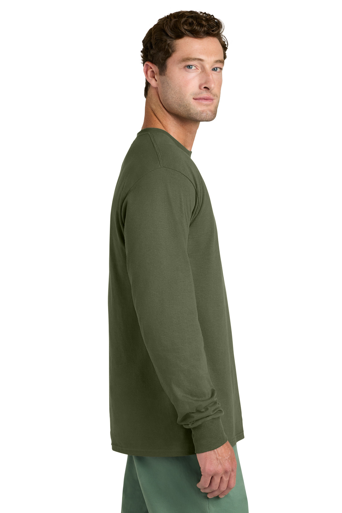 Port & Co Long Sleeve Core Cotton Tee. PC54LS 10