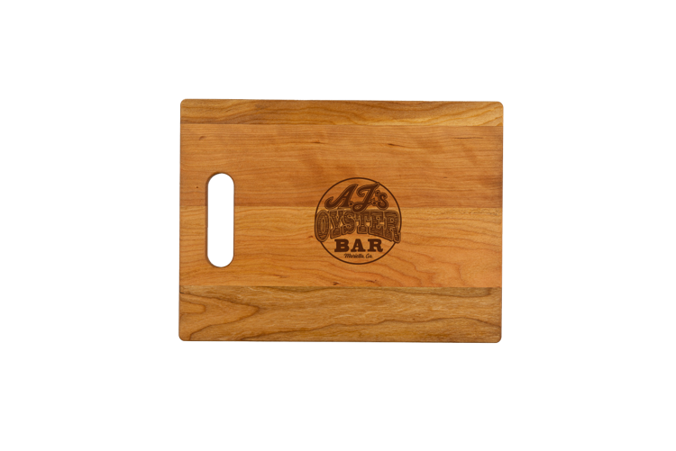 Small Cherry Cutting Board with Cutout Handle 12"x9"x3/4" 2