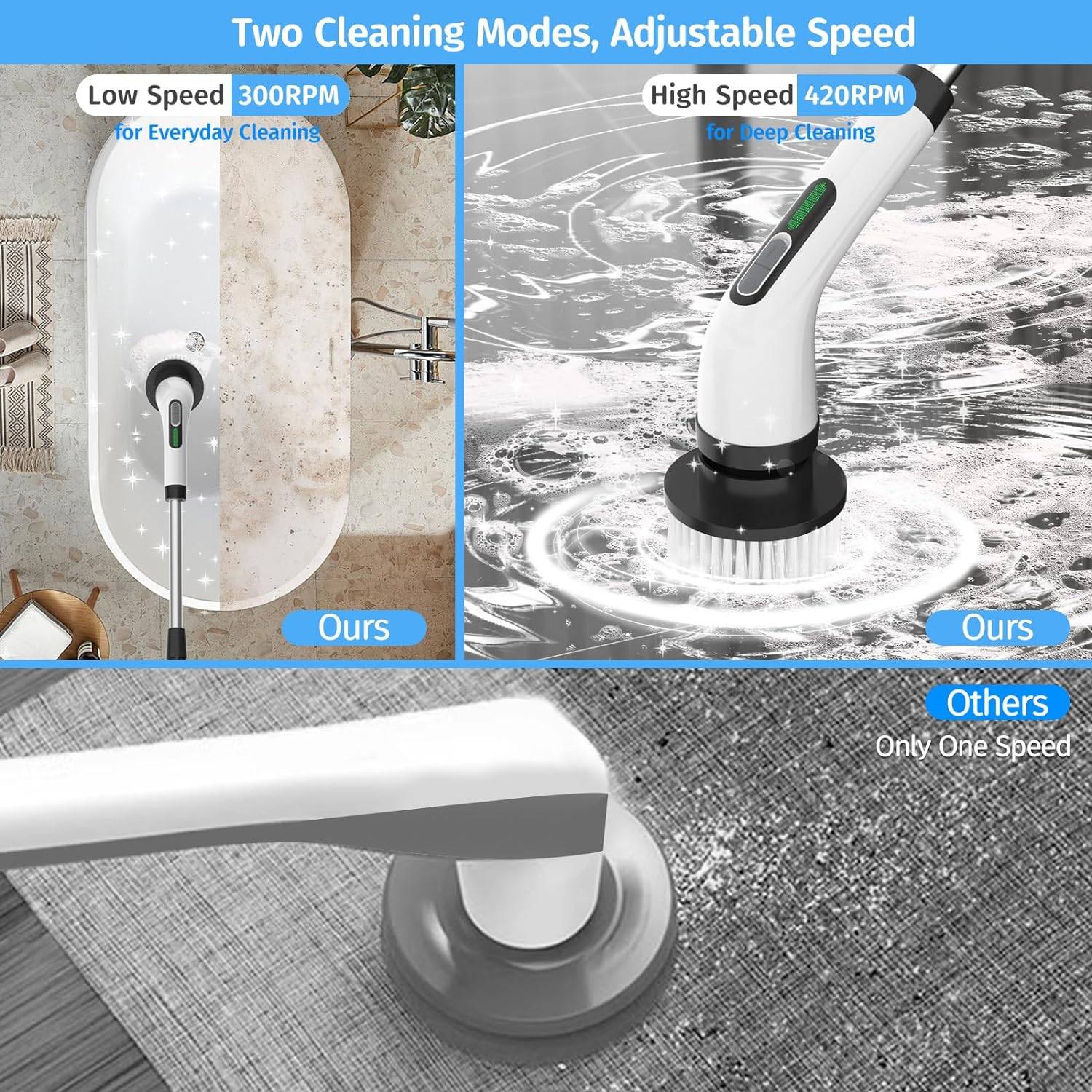 Electric Spin Scrubber Set 4