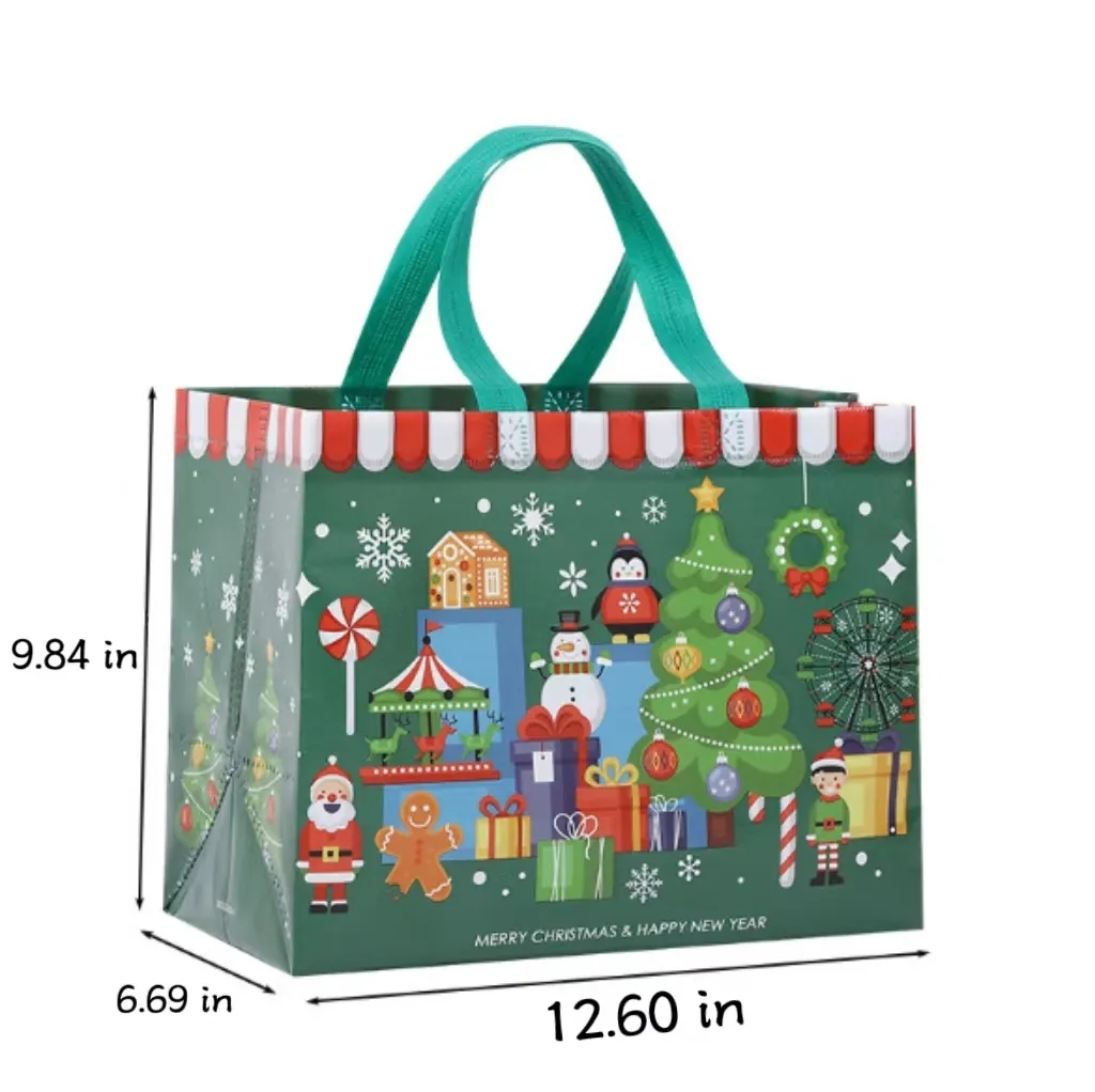 12.60" PP-Woven Shopper Gusset Tote Bag 4
