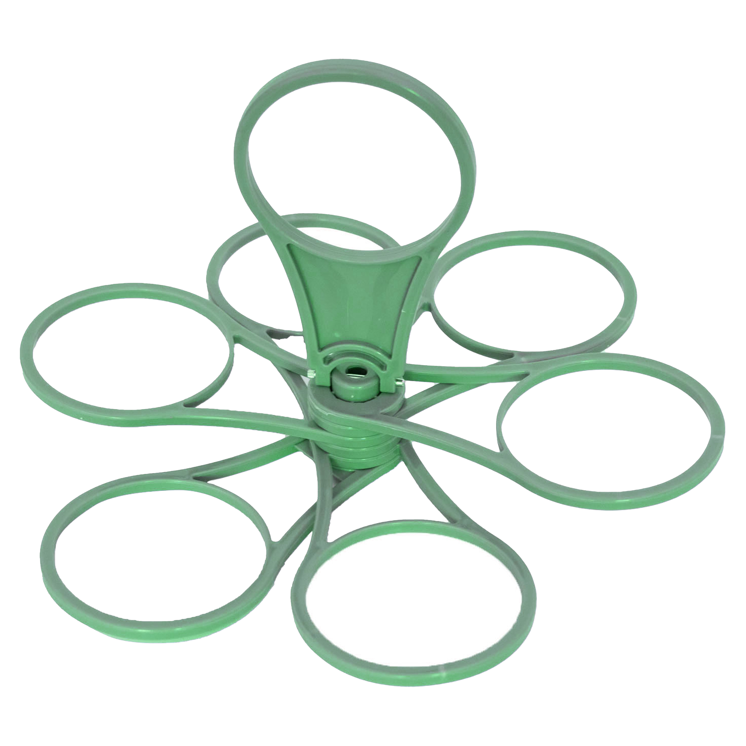 Polypropylene Foldable 6-Cup Wine Glass Rotating Bracket Cup Clamp 2