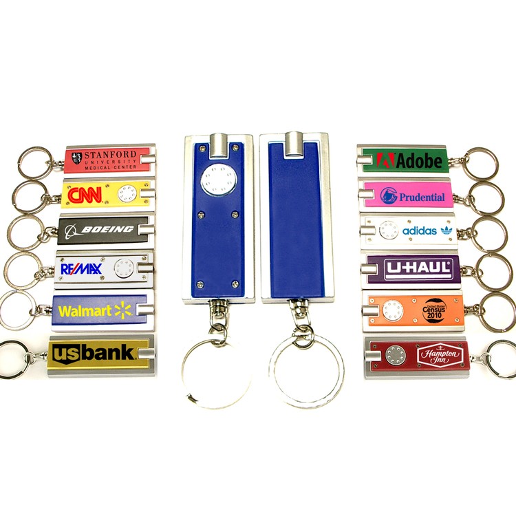 Rectangular Flashlight Key Chain