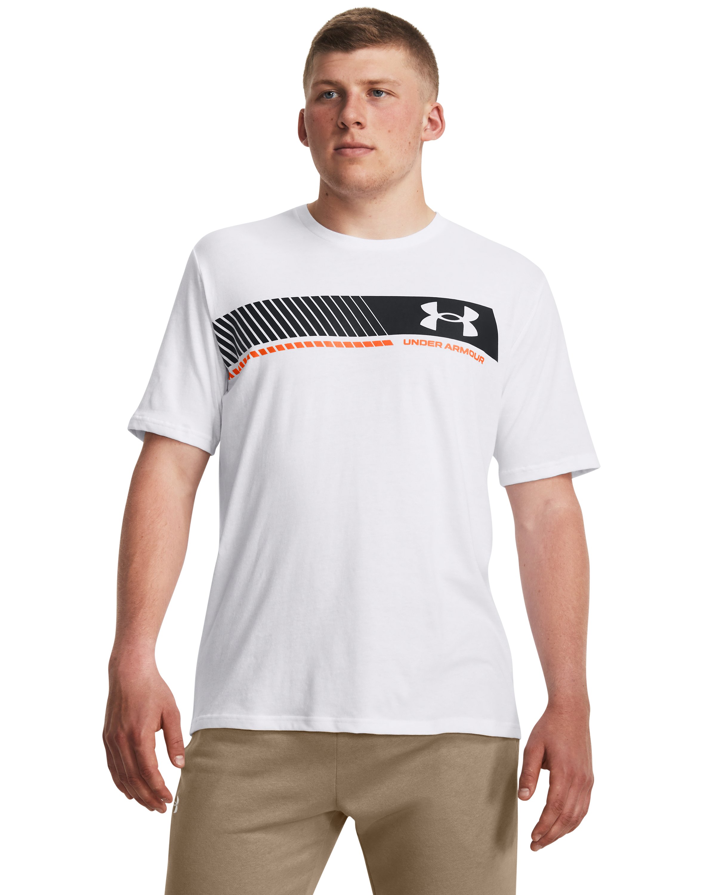 UA Left Chest Stripe Men's Short Sleeve 8