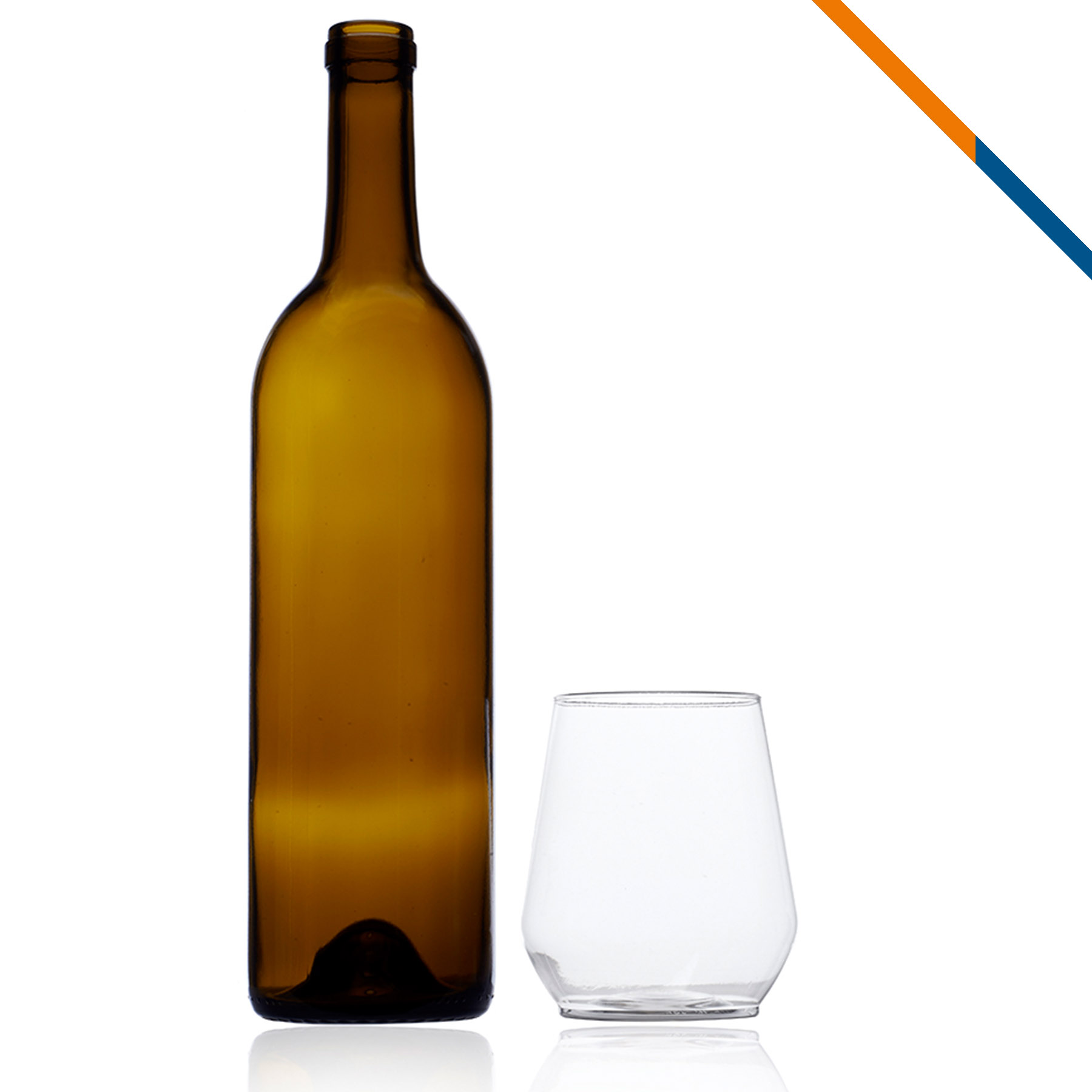 Kelsey Stemless Plastic Wine Glasses - 12 OZ. 3
