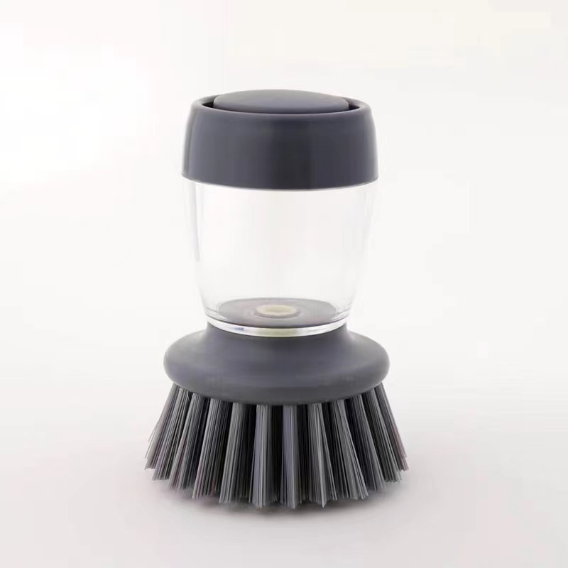 Kitchen Water Sprayed Cleaning Scrub Brush 4