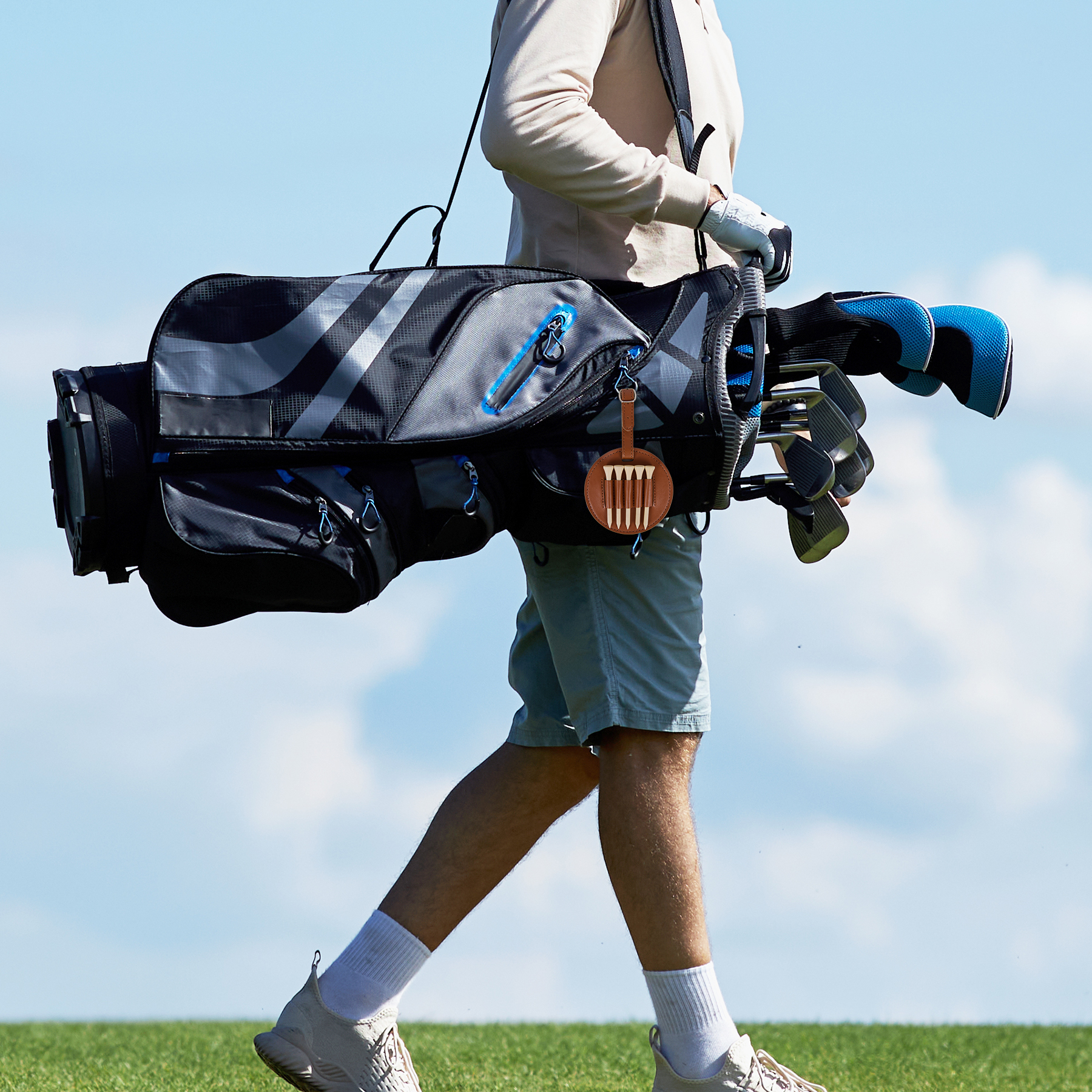 PU Leather Golf Tee Holder 6