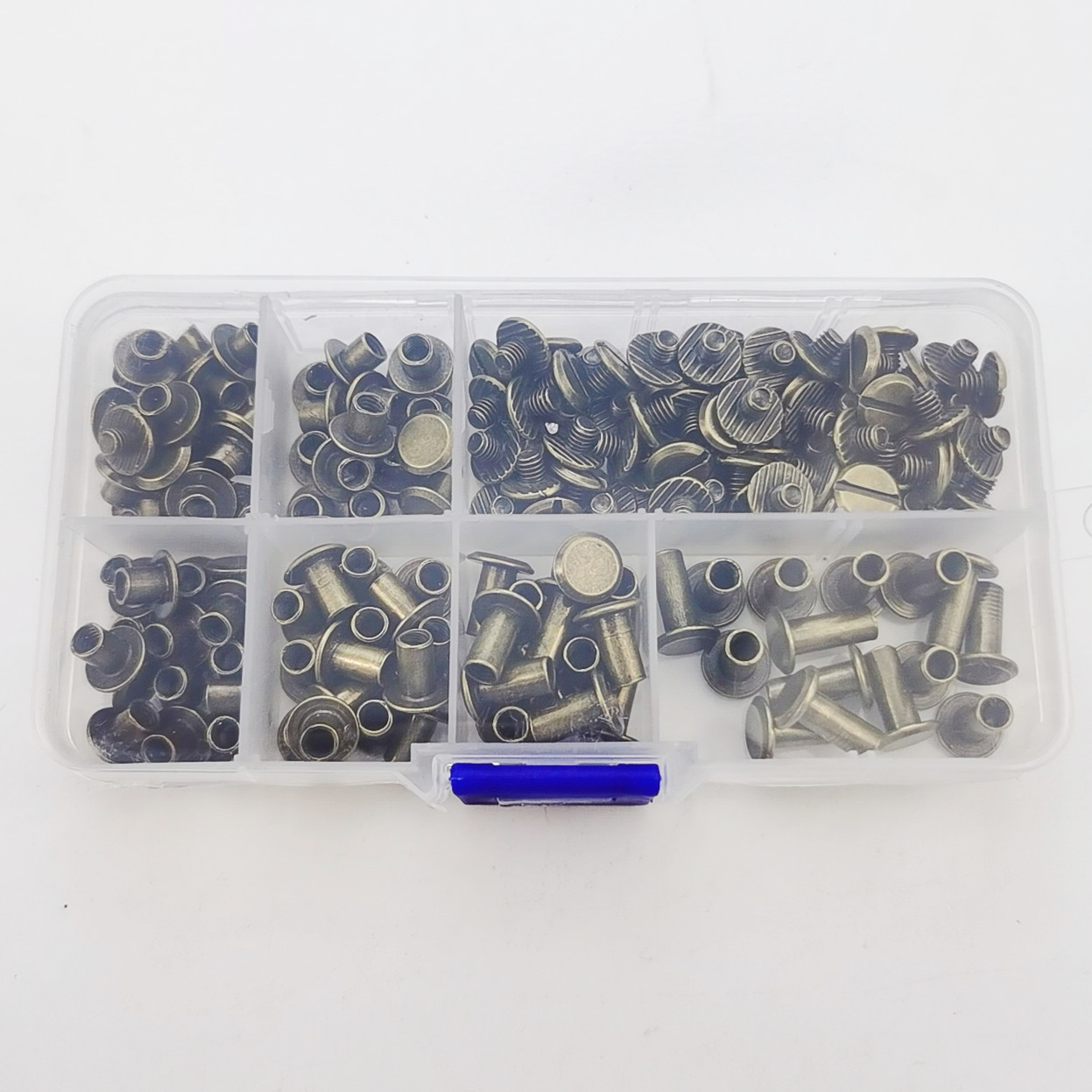 90 Sets Metal Round Rivets Kit 6