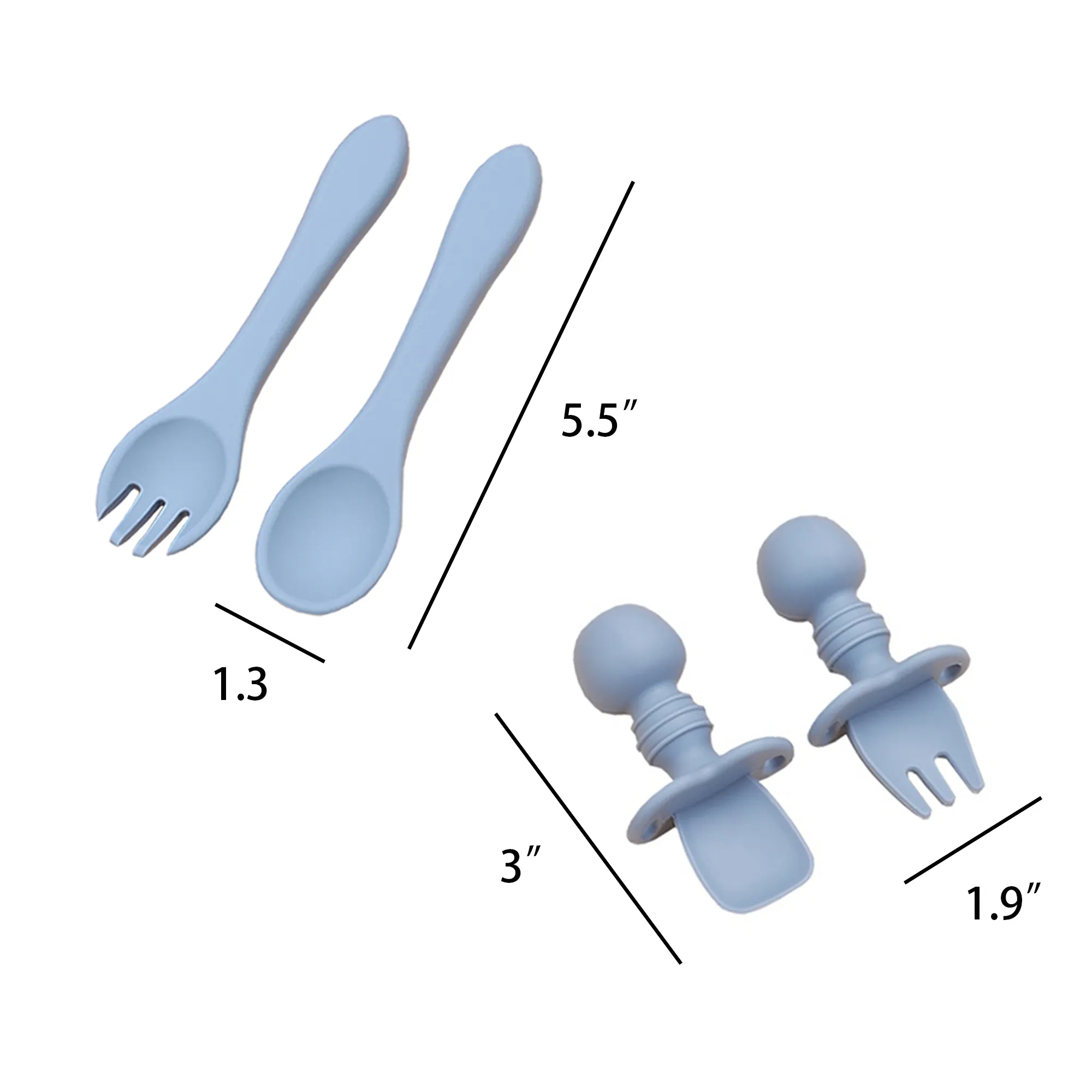 Silicone Baby Feeding Set 3