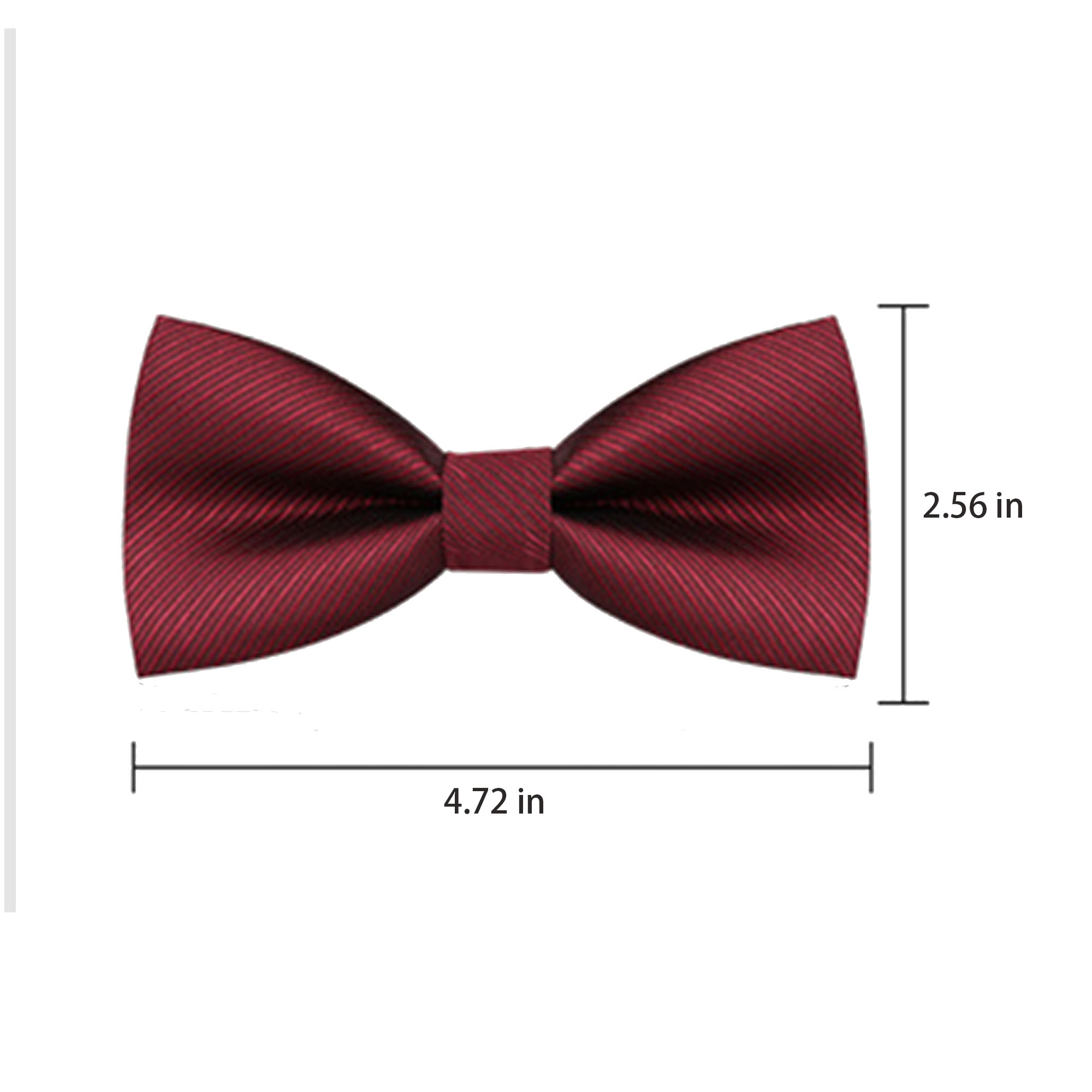 Adjustable Neck Band Pre-tied Bow Ties Formal Bowtie Set 2