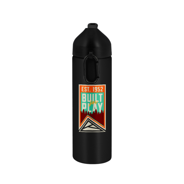 EasyFlow Recycled Aluminum Bottle w Straw Lid, custom water bottle with logo imprint 20