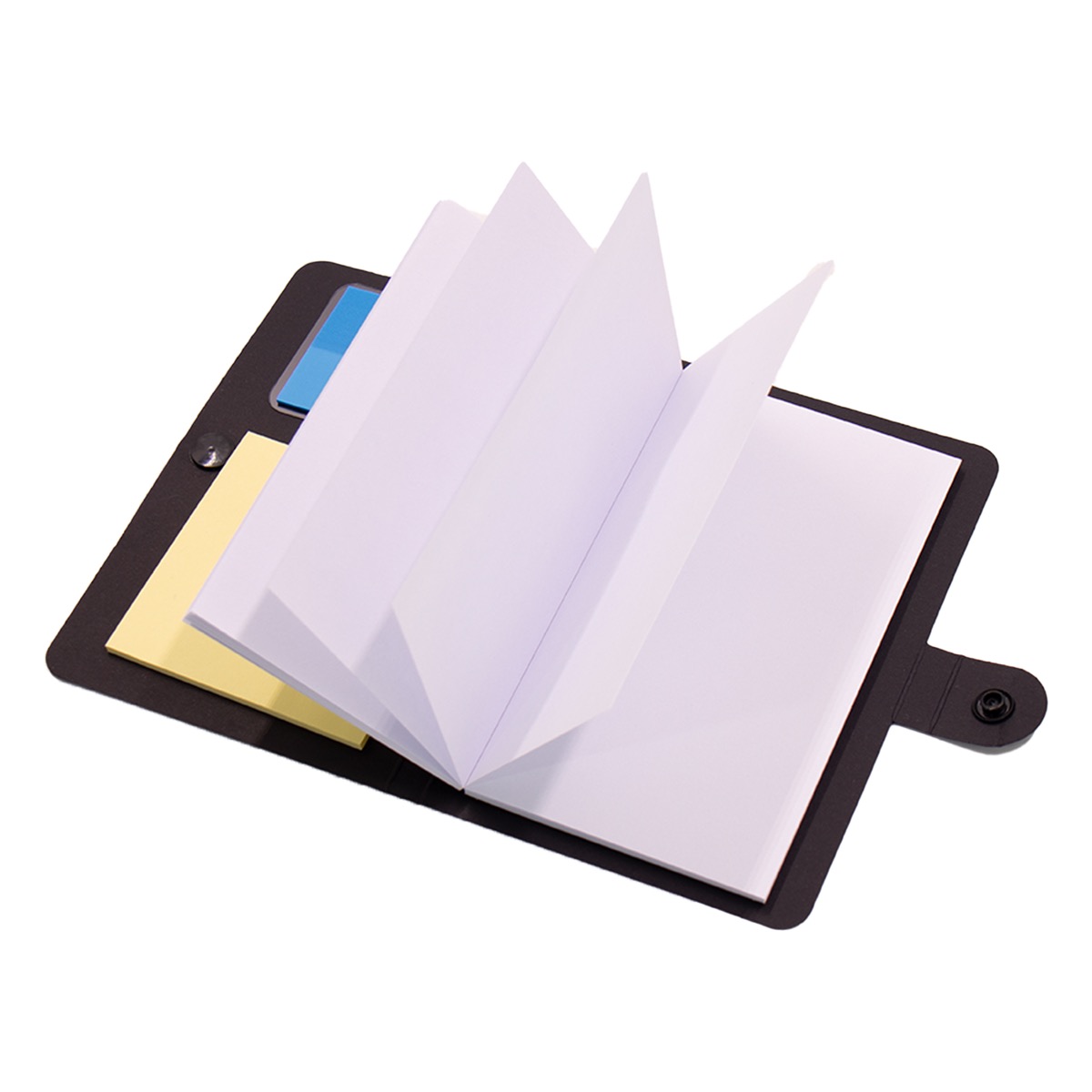Button-Closure Notebook with Pen and Sticky Notes 7