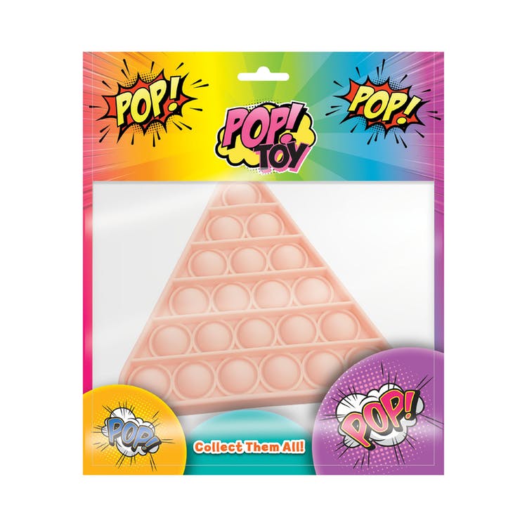 Shaped Pop Toys - Assorted Colors & Shapes 8.25" x 9.5" 2