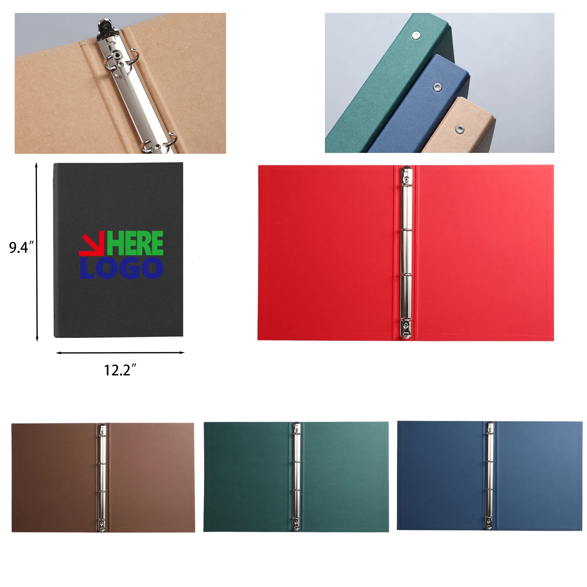 Full Color Imprint 4/5" Junior Round Ring Binder 6