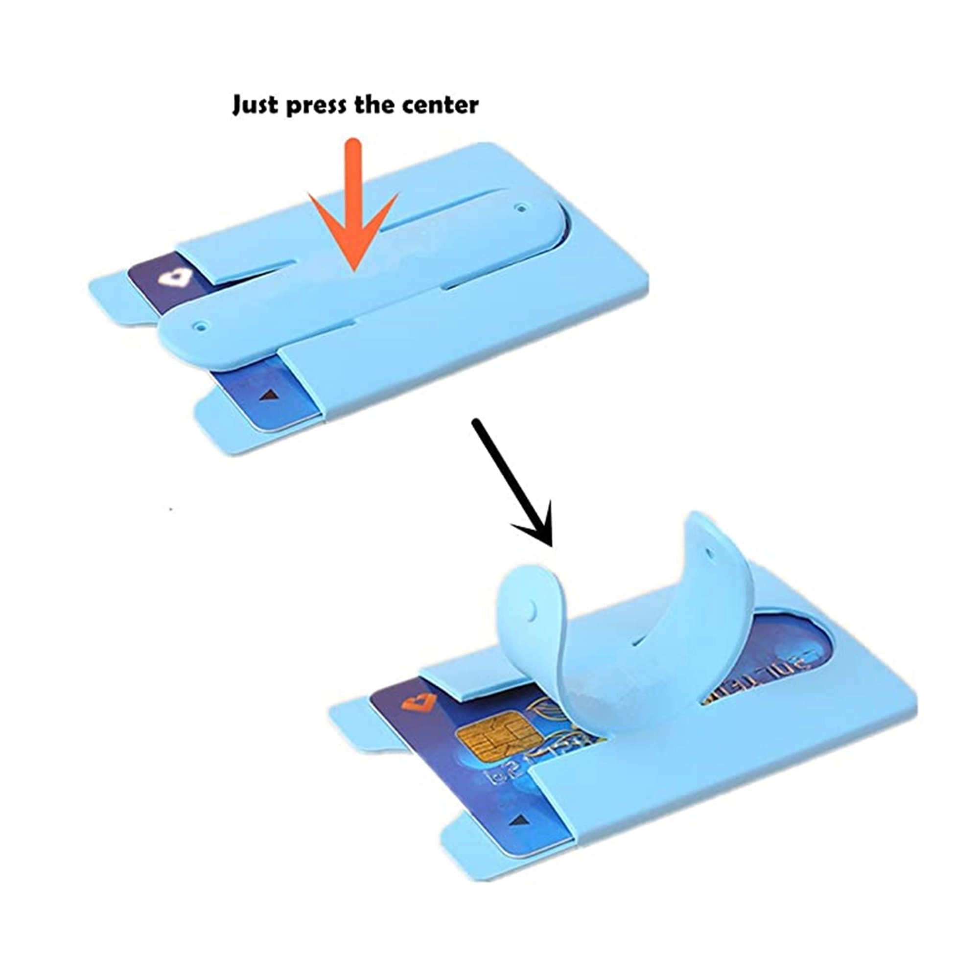 Silicone Phone Card Holder with Stander 7