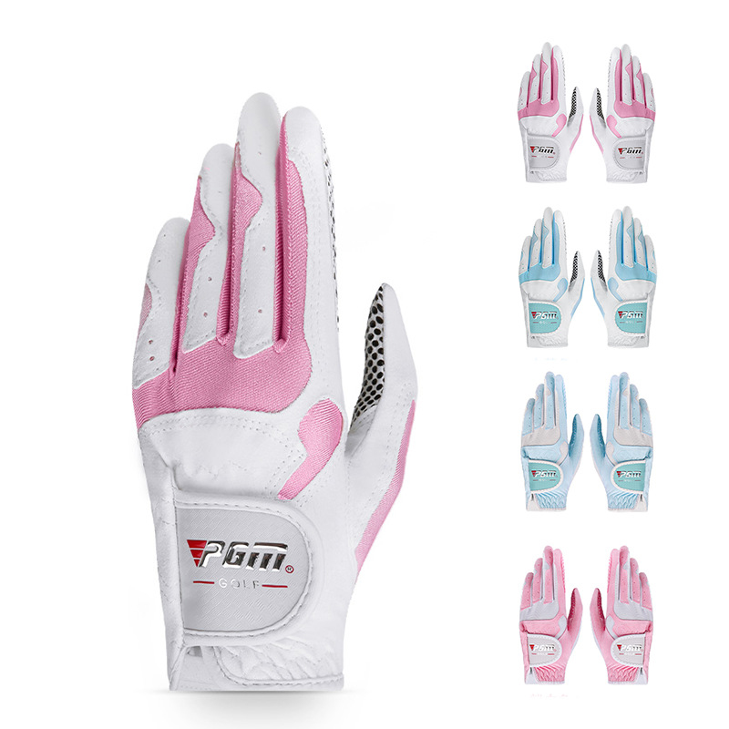 Soft Microfiber Cloth Women Golf Gloves for Both Hands 7