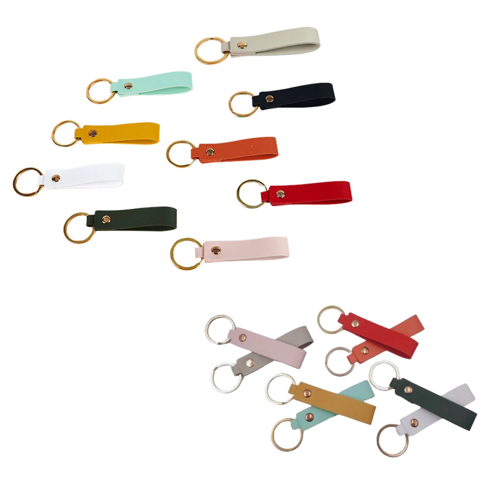 Colorful Leather Key Chain 2