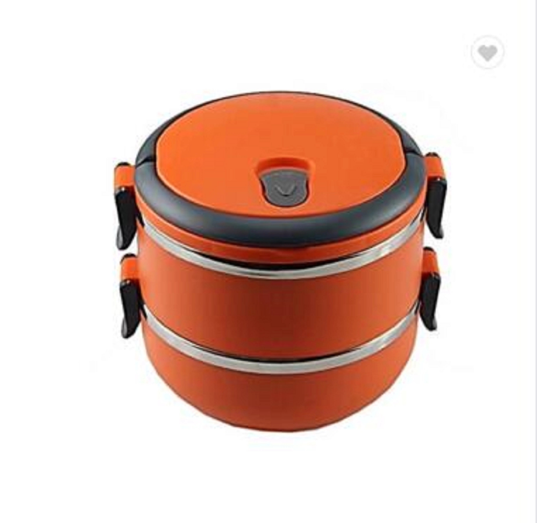 Round 2 Layer Stainless Steel Insulation Lunch Box 2