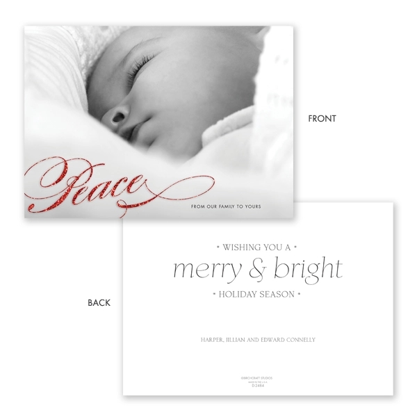 Peace Holiday Photo Card 3