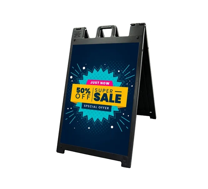 Signicade Black Sidewalk Sign Graphic only (2 Printed Panel) 1