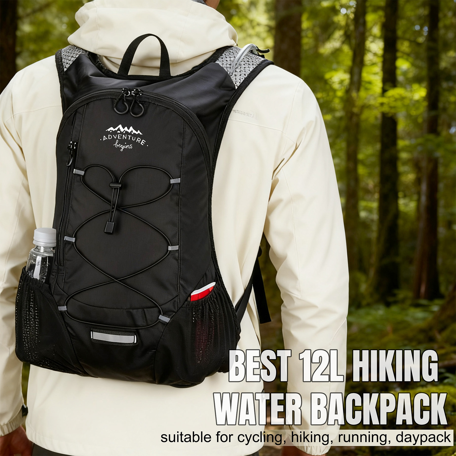 12L Lightweight Hydration Backpack For Outdoors 3