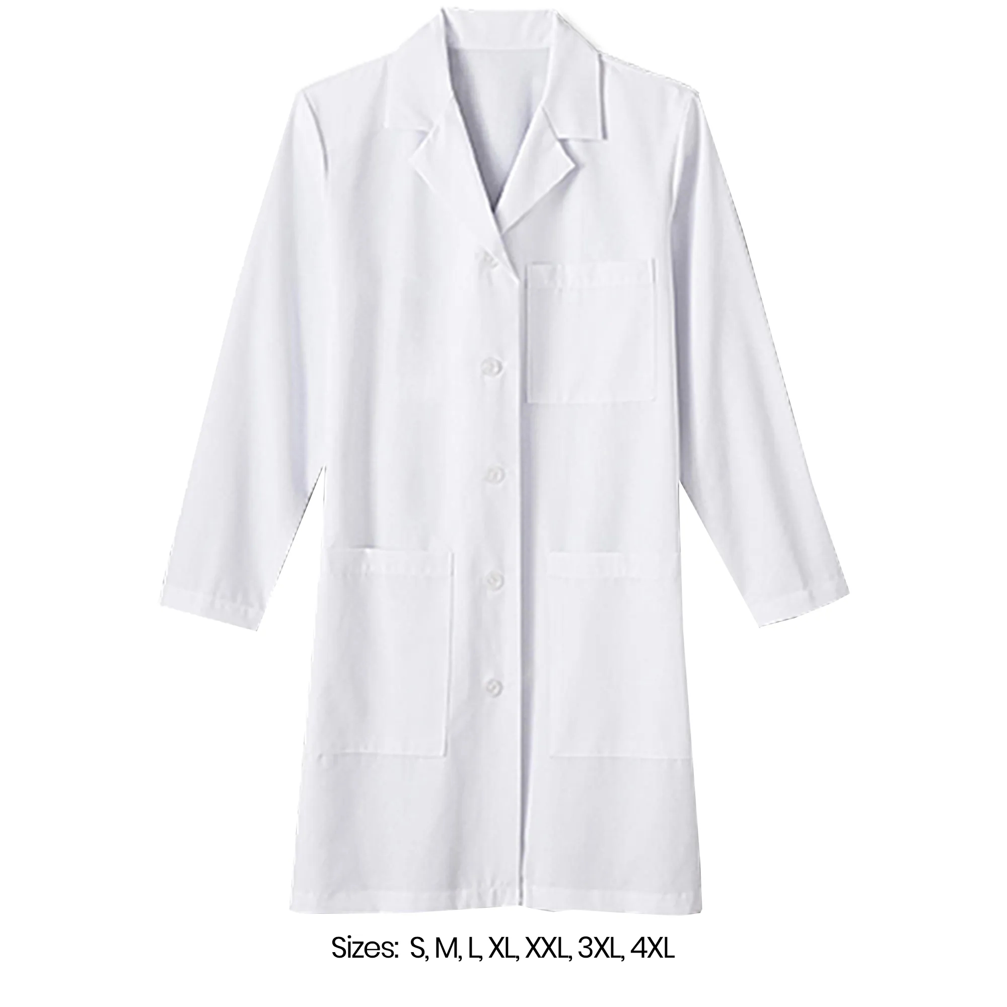 Long-Sleeved White Coat 2