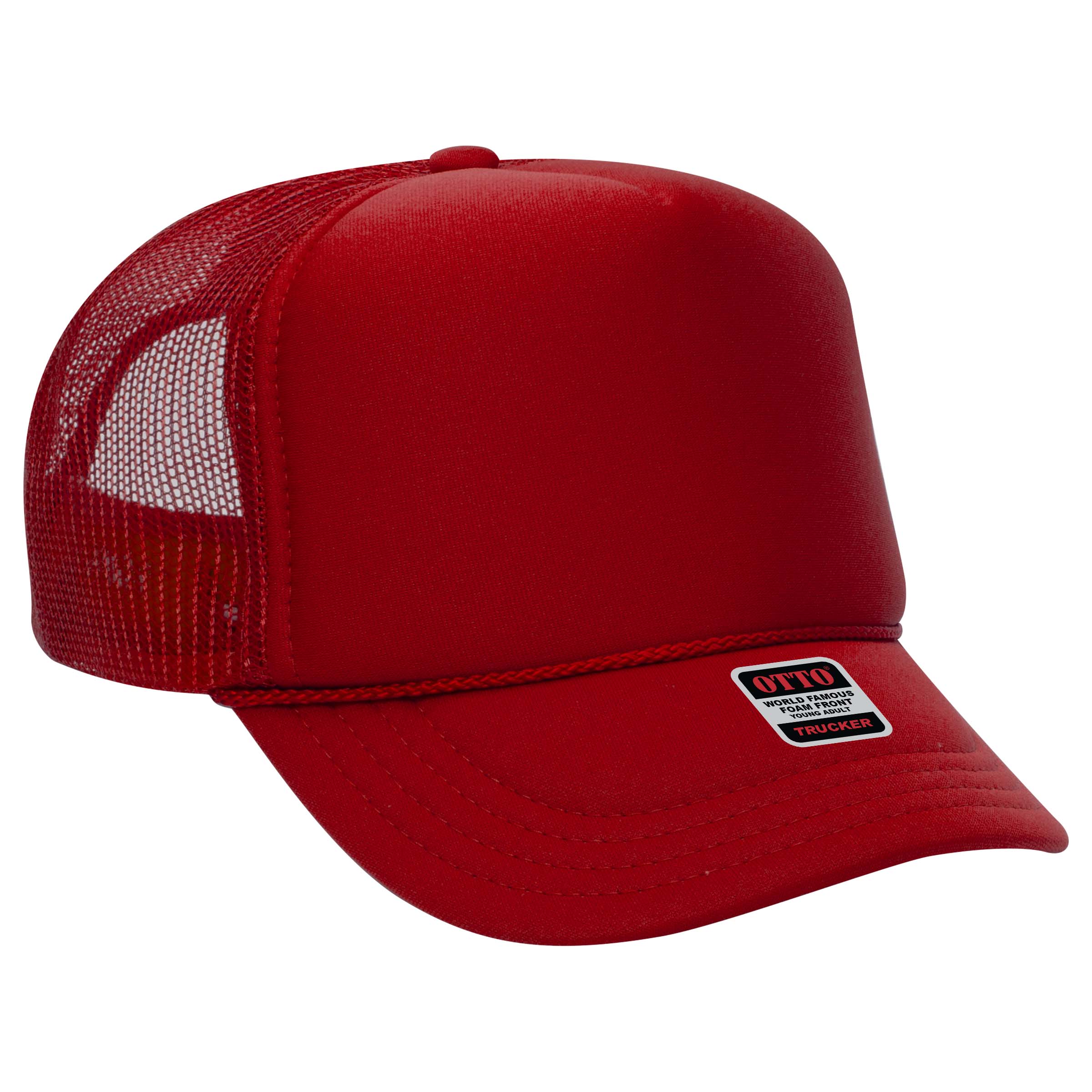 OTTO CAP® 5 Panel High Crown Mesh Back Trucker Hat 185