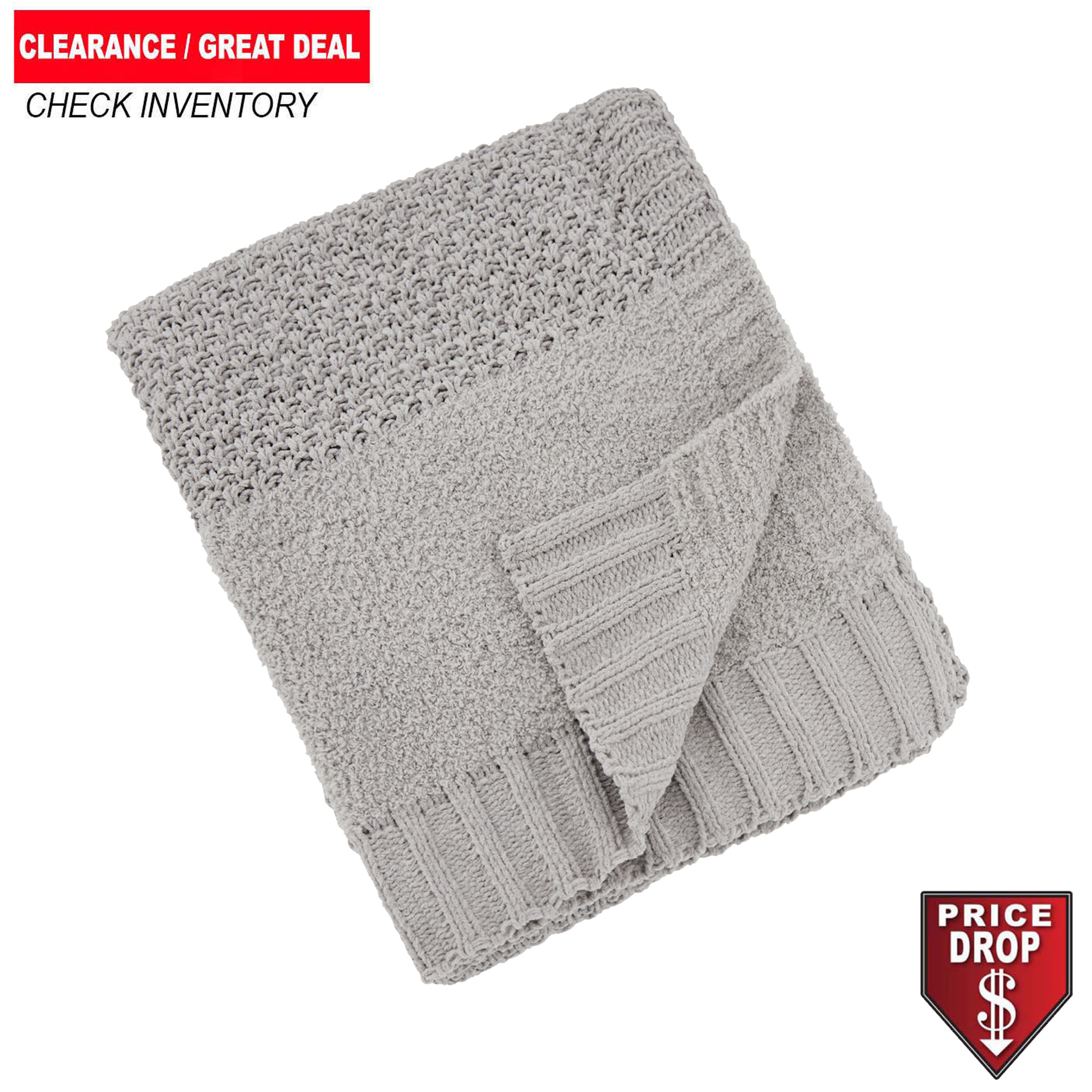 Crochet Knit Blanket, 50x60, Blank Only