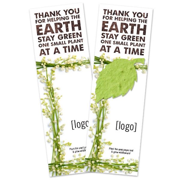 Seed Paper Shape Bookmark, Small 10