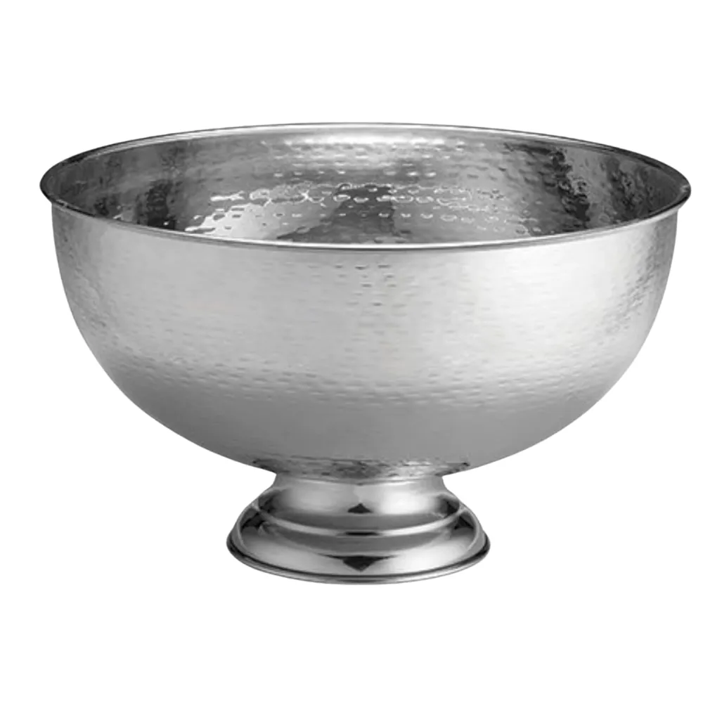 3.4Gal Hammered Pedestal Punch Bowl 3