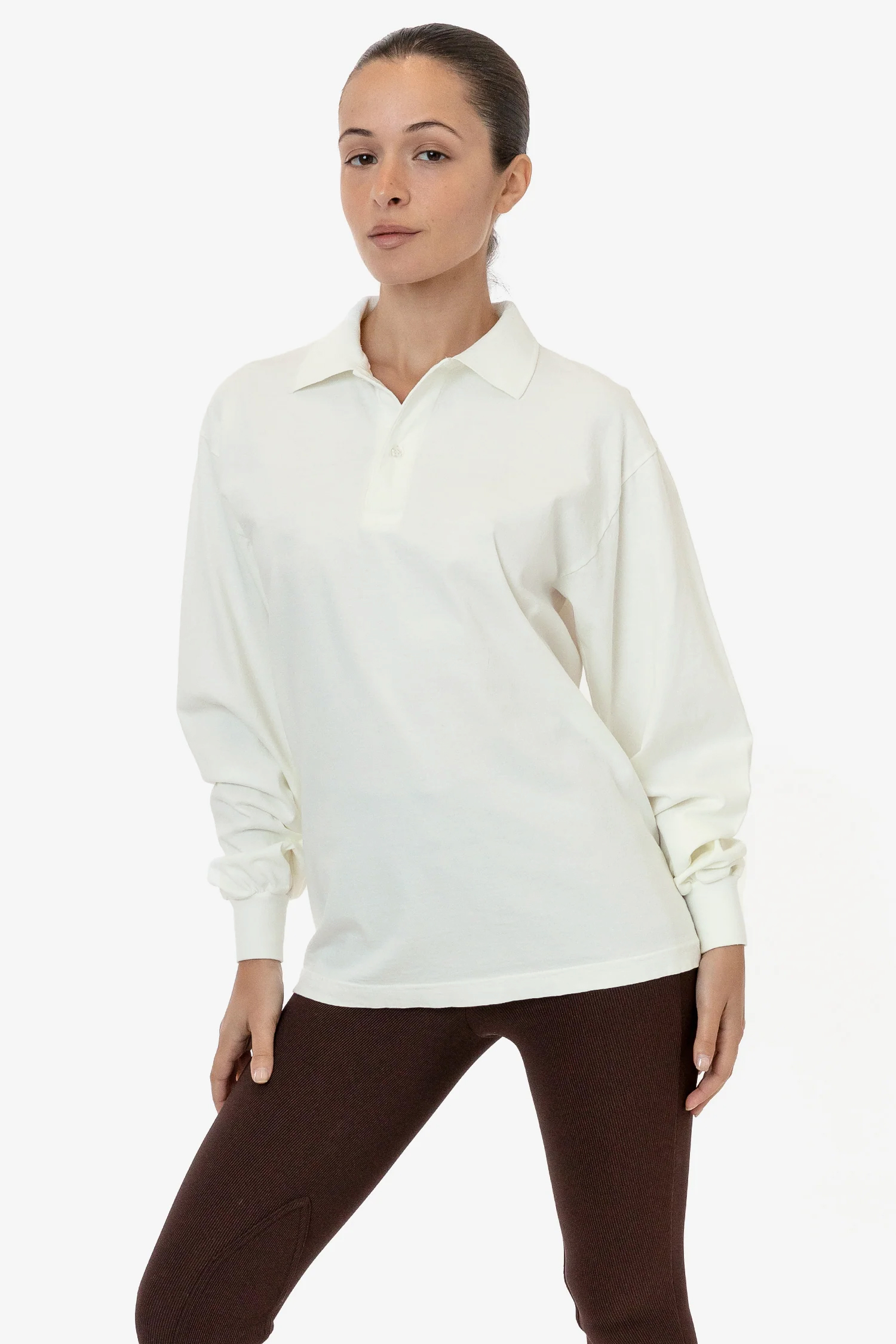 6.5 OZ LONG SLEEVE POLO T-SHIRT 8