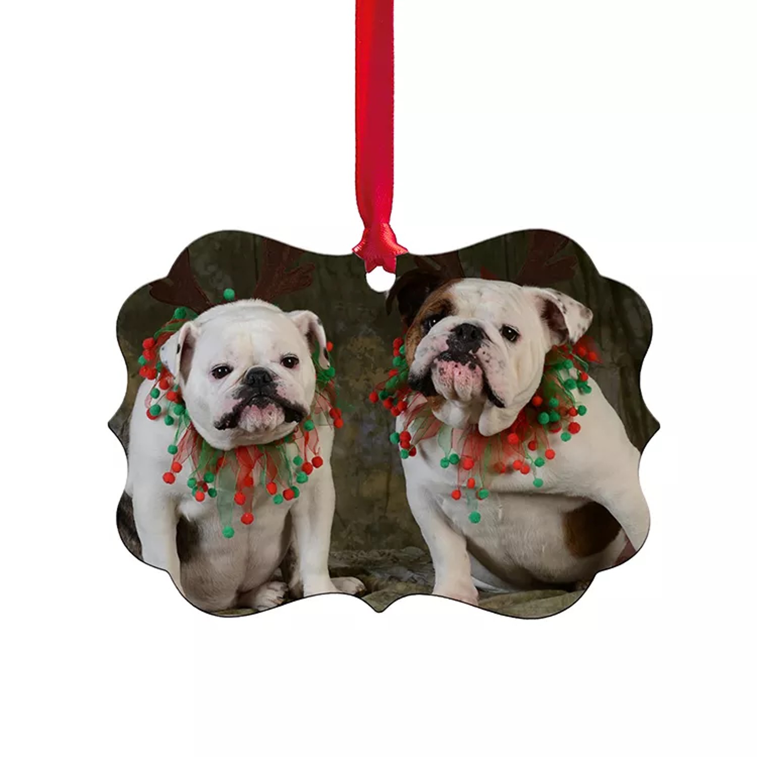 Rectangular Frame MDF Christmas Ornament 4