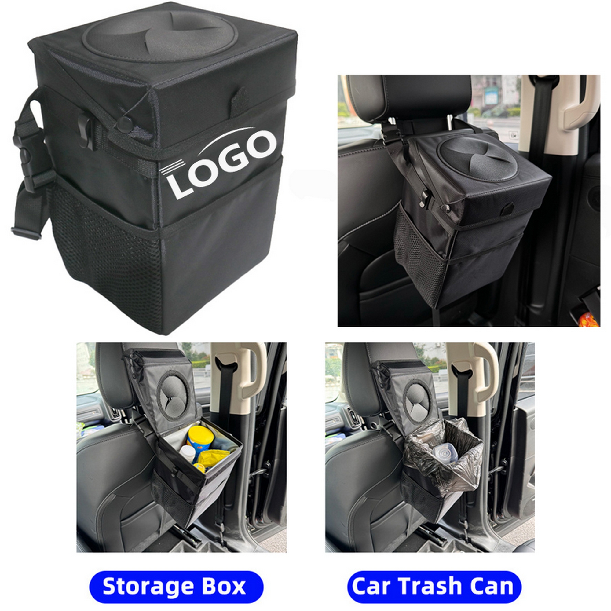 Car Waterproof Trash Can Storage Box 5