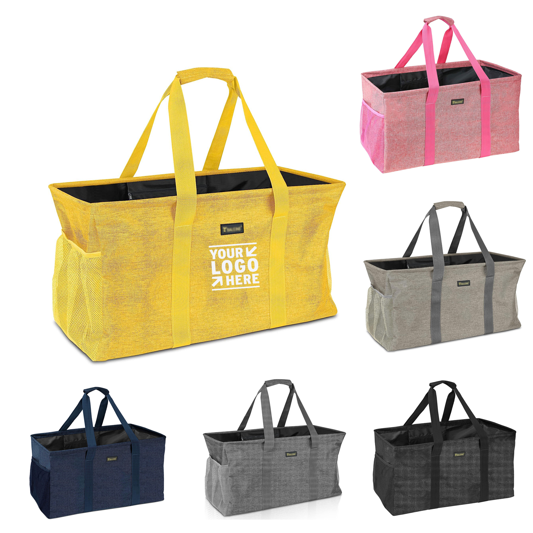 Wire Frame Extra Large Utility Tote Bag 2