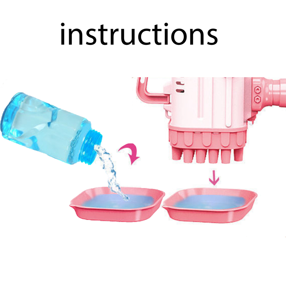32 Holes Kid's Toy Bubble Machine Gun 2