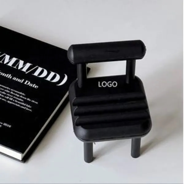 2 1/3" Creative Desk Ornament/Chair Shape Mobile Phone Stand 4
