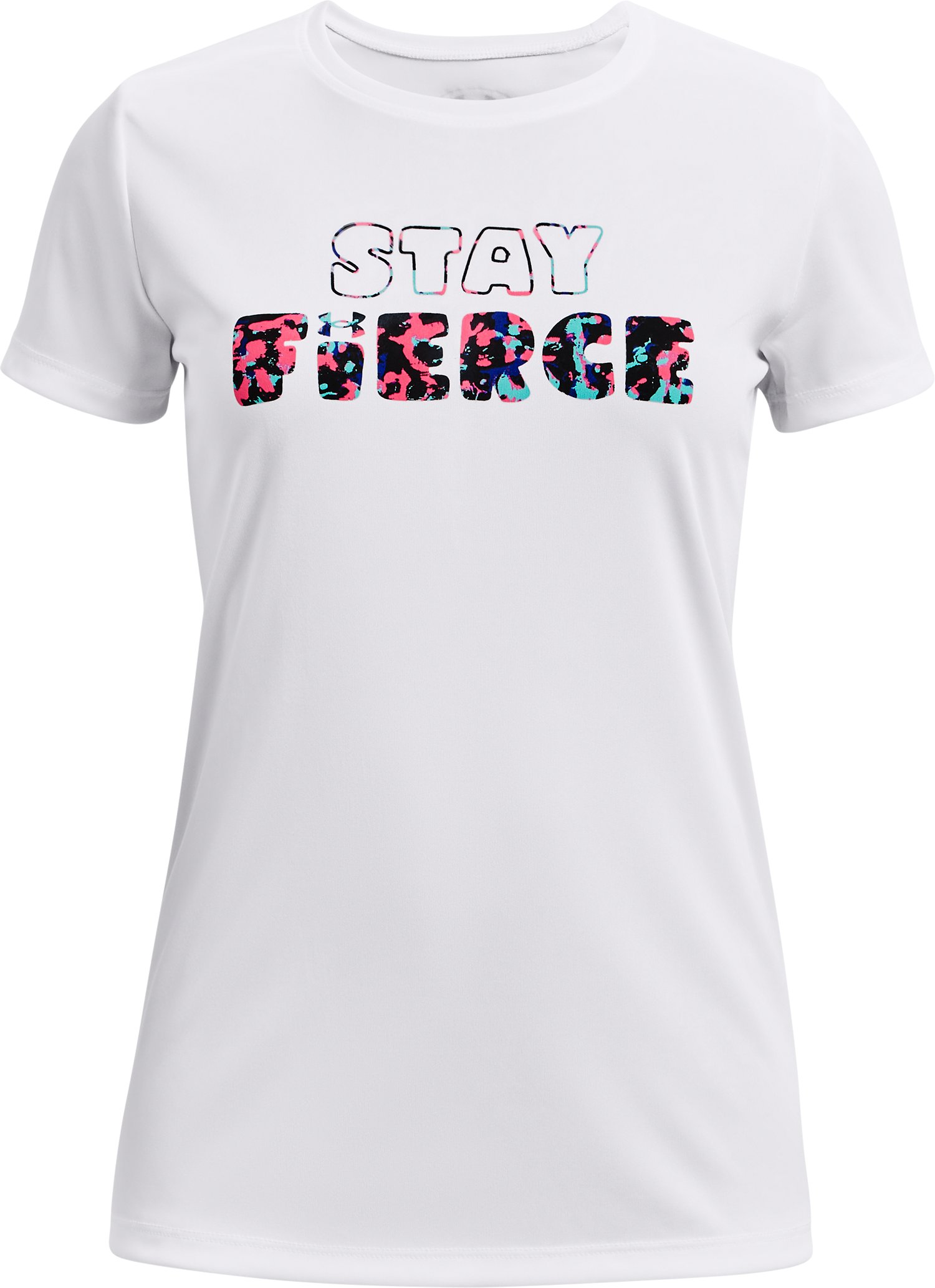 Girls' UA Tech Fierce Print Short Sleeve 1
