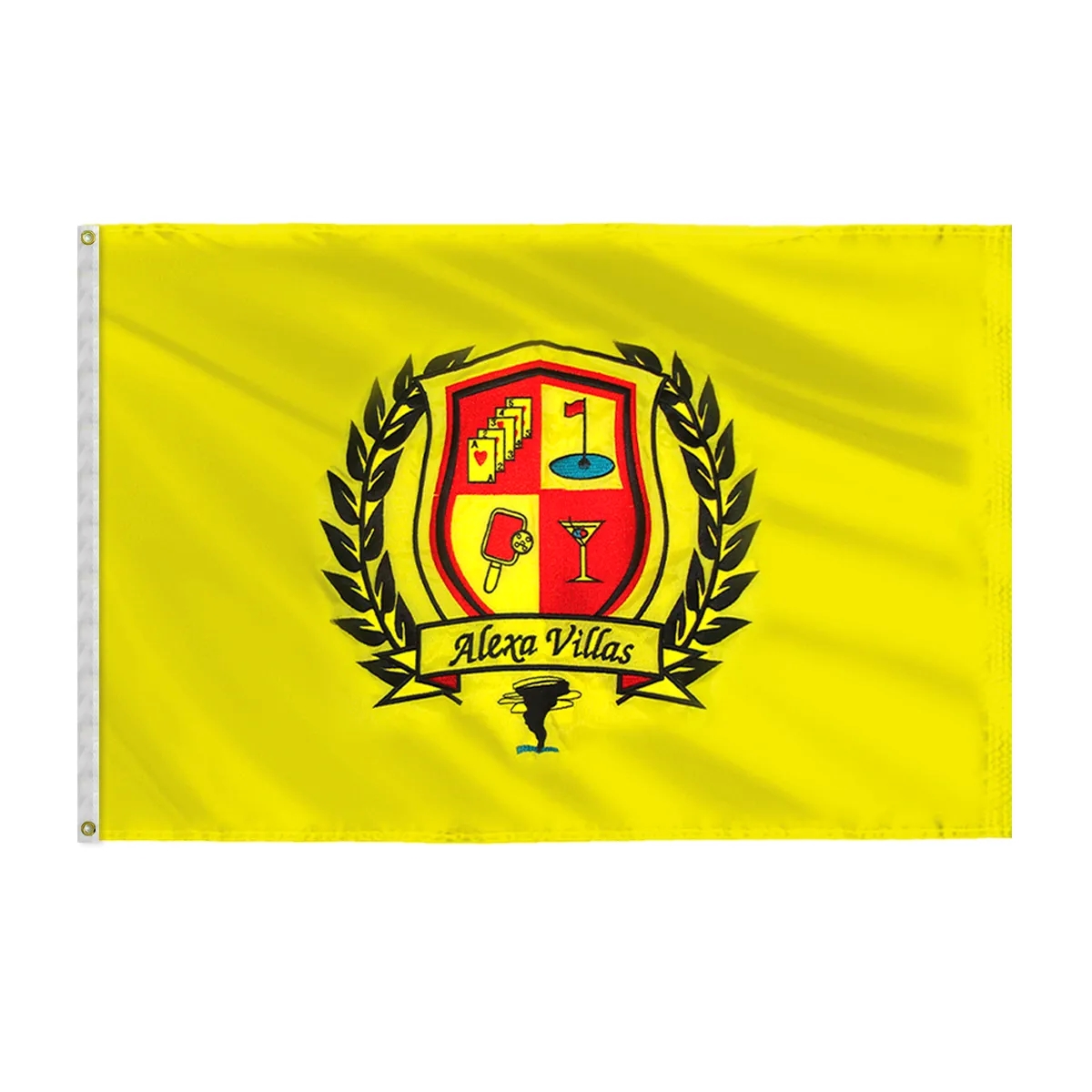 Applique & Embroidered Flag 4' x 6' Nylon 6