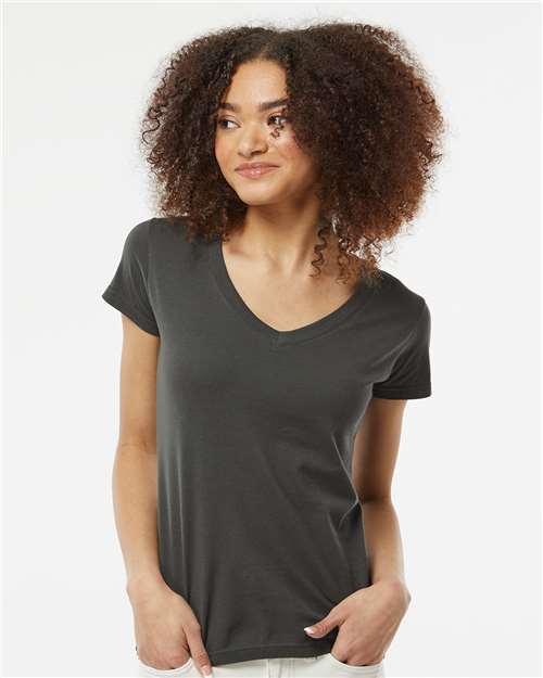 Women's Fine Jersey V-Neck T-Shirt - 214 15