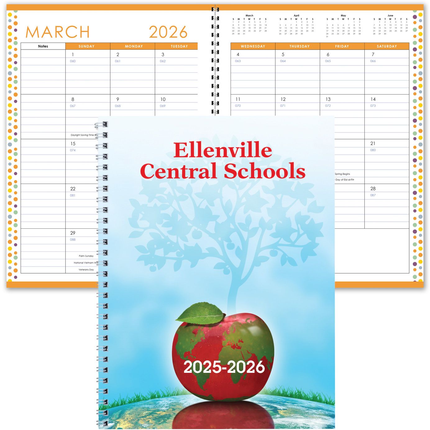 FULL COLOR ACADEMIC 7X10 PLANNER COLORED INSERT 23