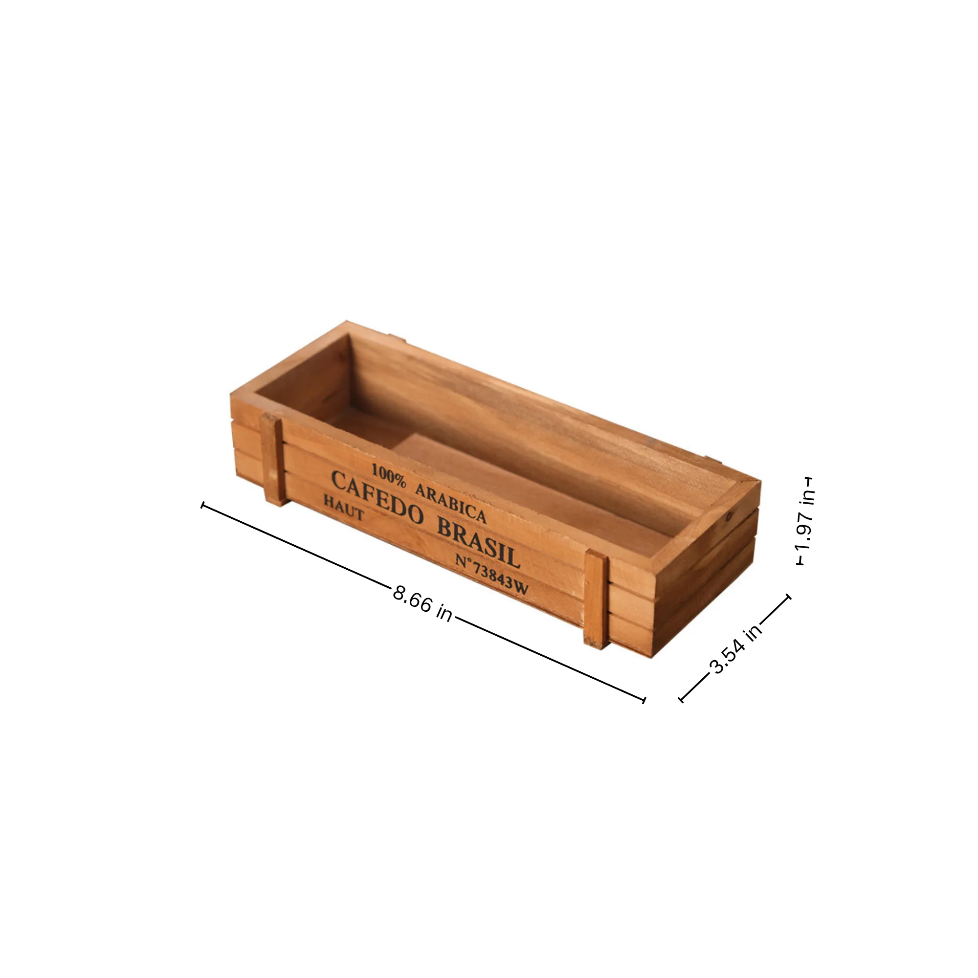 Wooden Rectangular Flower Pots 4