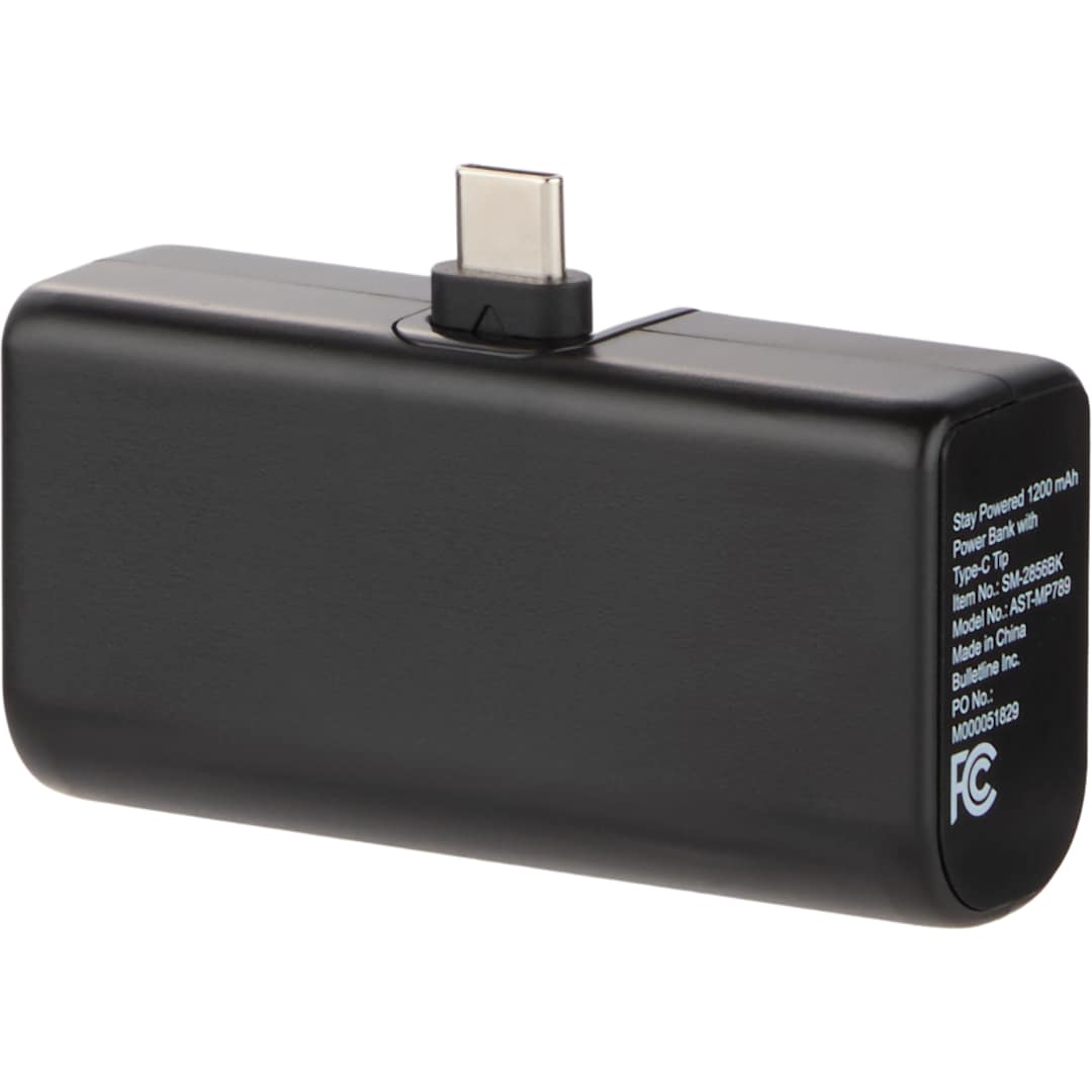 Stay Powered 1200 mAh Power Bank with Type-C Tip 62