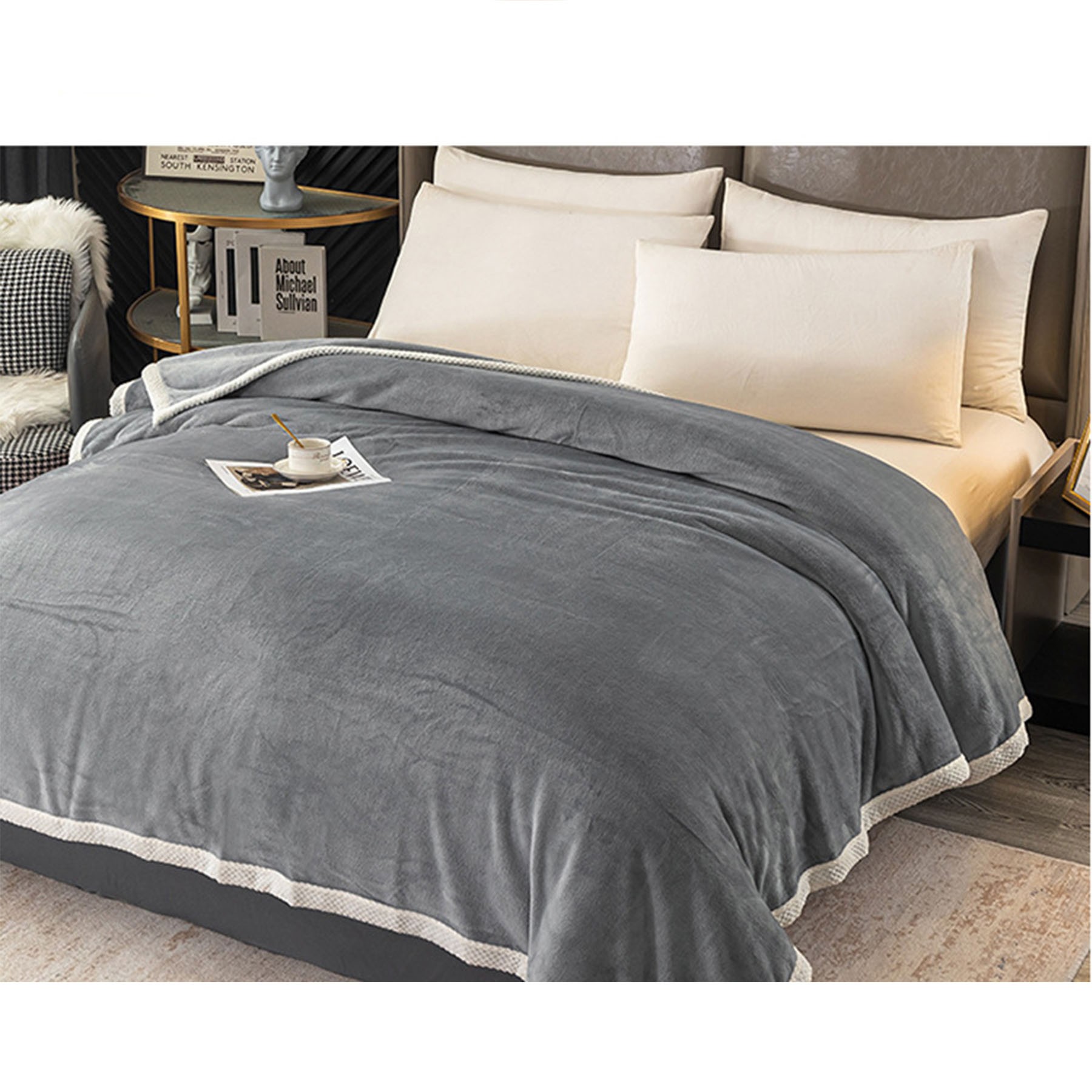 Double-Deck Flannel Blanket 60" X 80" 3