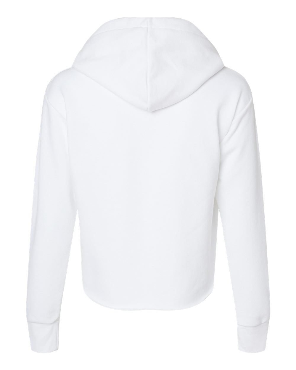 Women's Laguna Sueded Raw Edge Crop Hoodie Sweatshirt - 9384 11