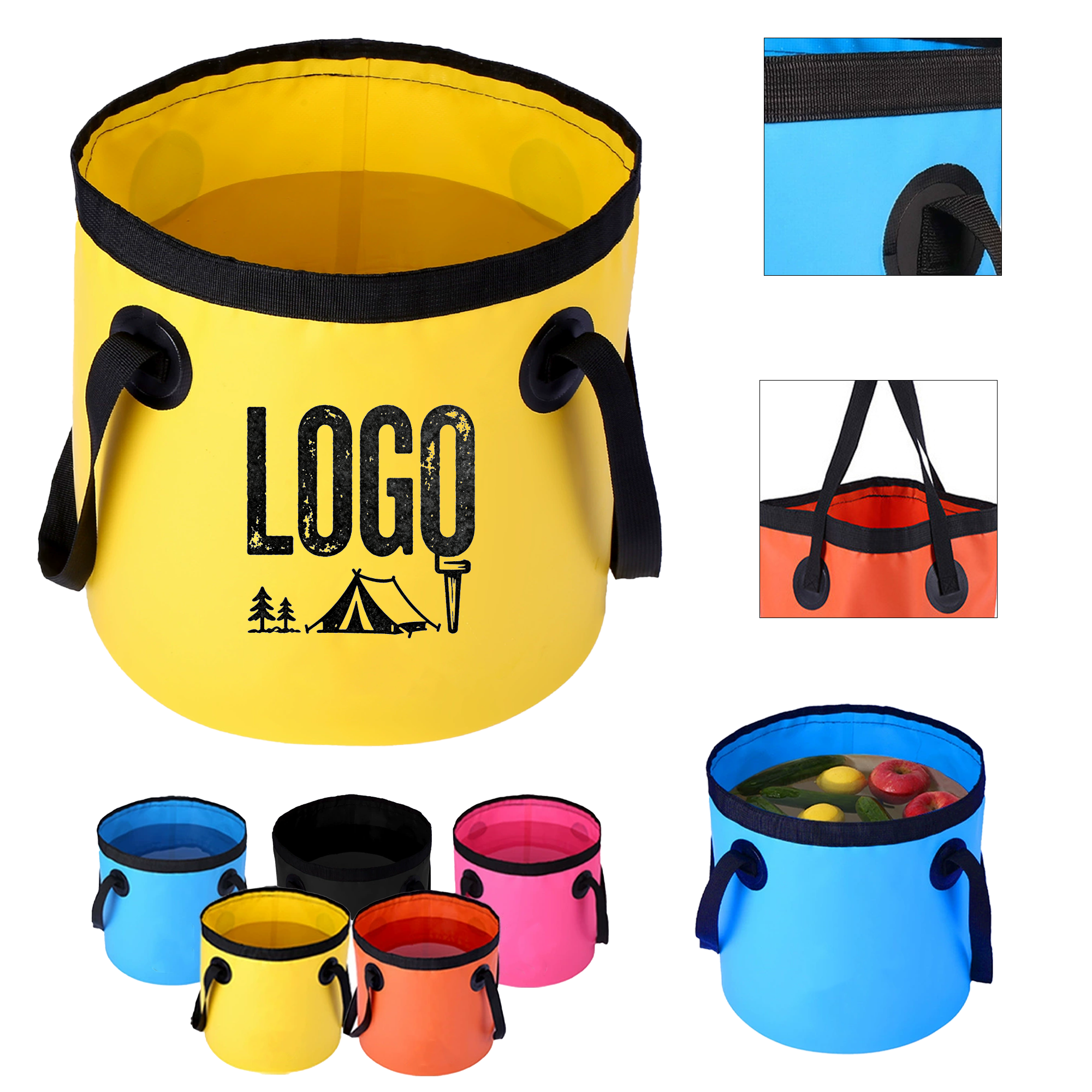 Portable Outdoor Travel Folding Bucket 4