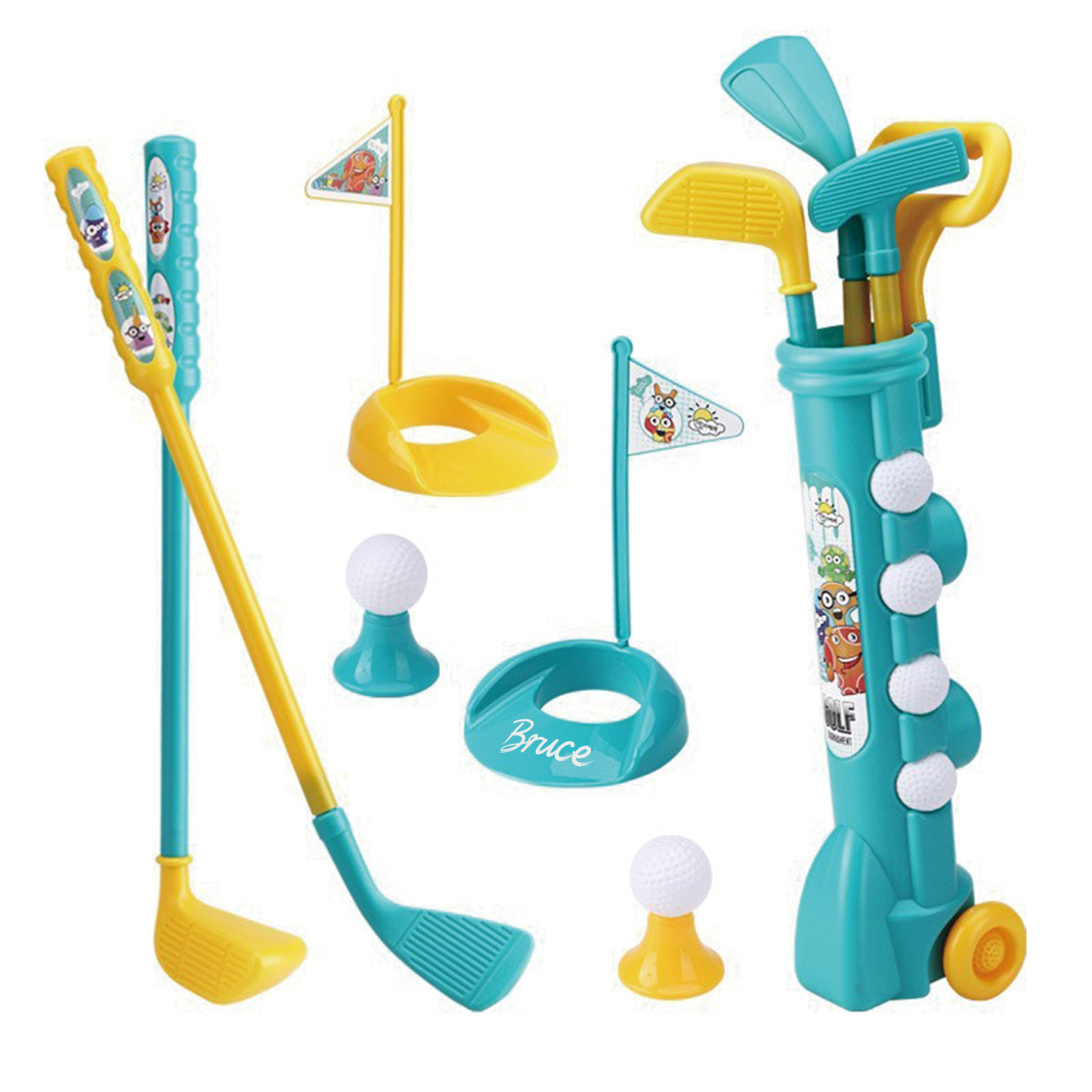 Plastic Kids Golf Interactive Sports Toy Set 2